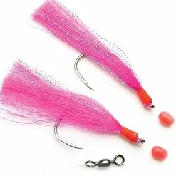 Fladen Big Water Flashing 2 Krokar 8/0, Röd