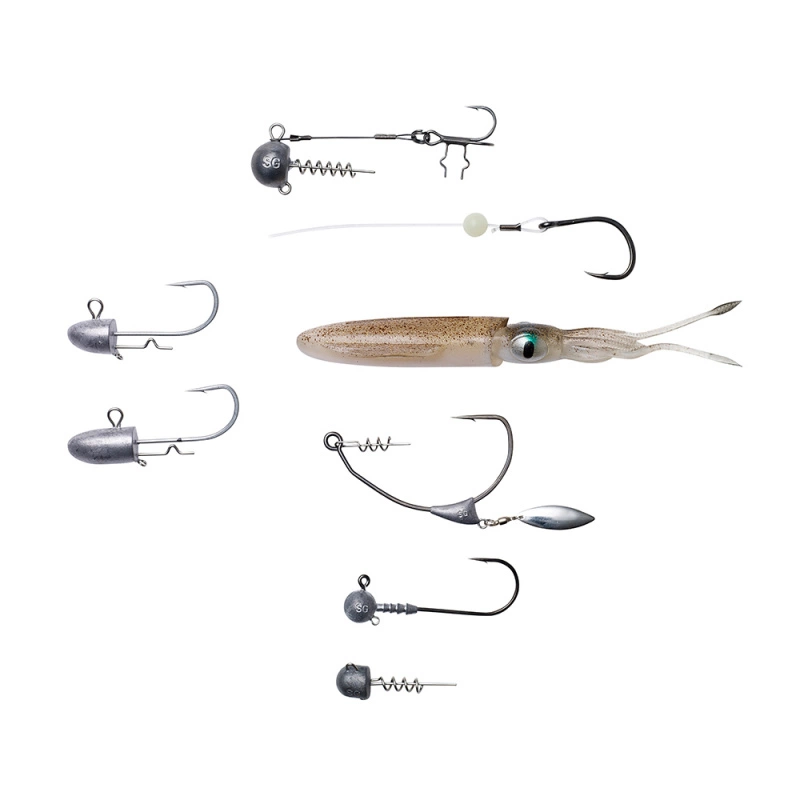 Savage Gear 3D Swim Squid 9.5cm 5g 4-Pack 4 Savage Gear 3D Swim Squid 9.5cm 5g 4-Pack - Billede 2