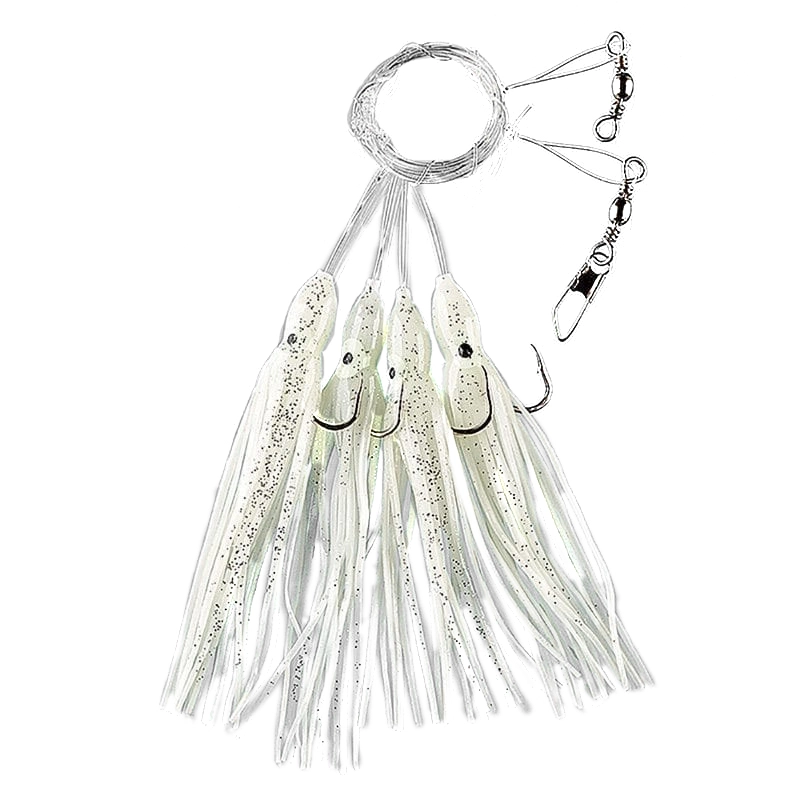 Fladen Bläckfiskhäckla 4 Krokar, 4/0 3 Fladen Bläckfiskhäckla 4 Krokar, 4/0