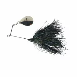 Esox Research Company ERC Pearson’s Bump & Grind Spinnerbait 1 Oz, 45g - Black Holo Flash